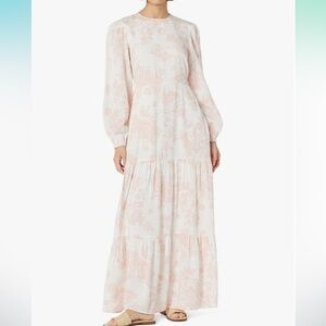 The Drop Women's Floral Print Tiered Maxi Dress